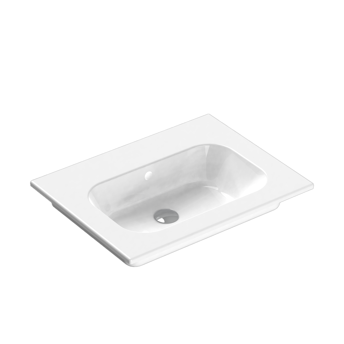 Casello 750 Vanity Top 1 Taphole Matt White