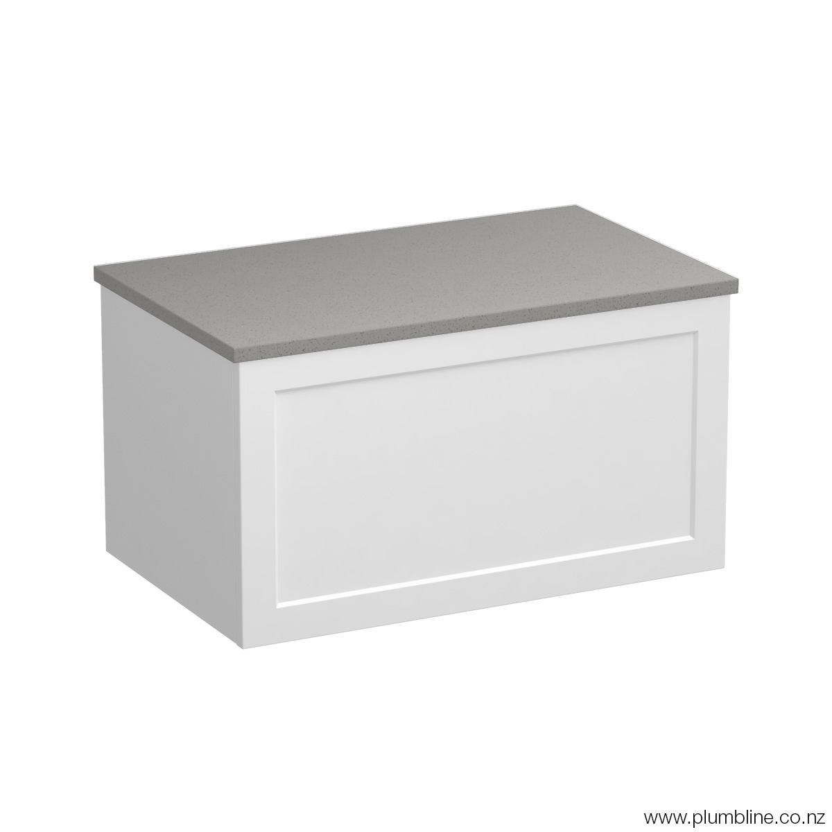 Hampton Opaco 750 1 Drawer Wall Vanity Concrete Grey / Atmoss