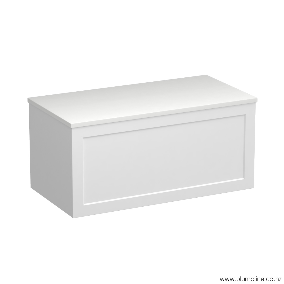 Hampton Opaco 900 1 Drawer Wall Vanity Matt White / Lana Grey