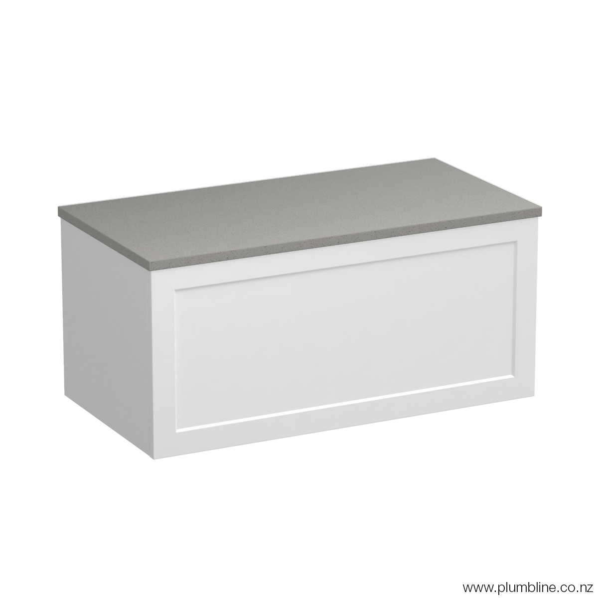 Hampton Opaco 900 1 Drawer Wall Vanity Concrete Grey / Lana Grey