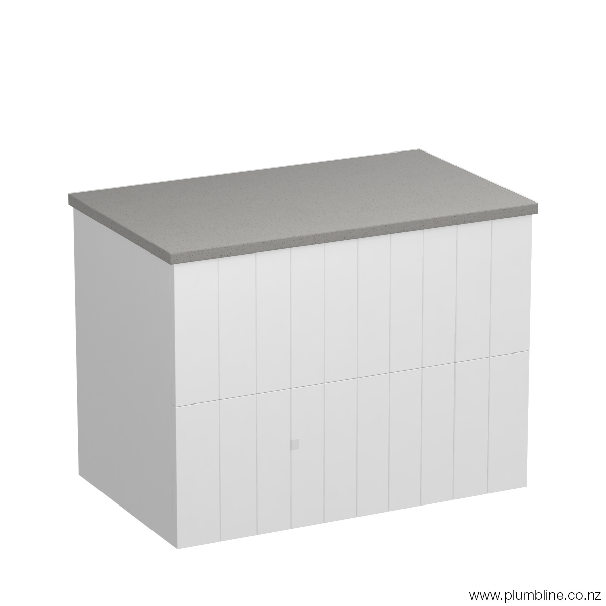 Linea Opaco 750 2 Drawer Wall Vanity Concrete Grey / Lana Grey