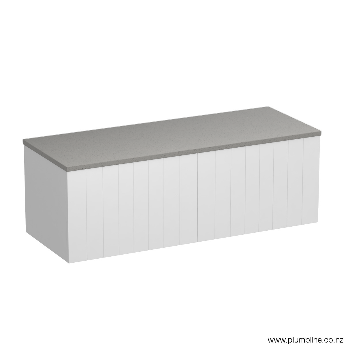 Linea Opaco 1200 2 Drawer Floor Vanity Centre Basin Matt White / White