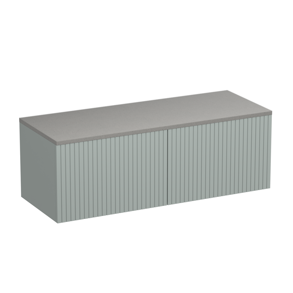 Lima Opaco 1200 2 Drawer Floor Vanity Double Basin Matt White / Fjord