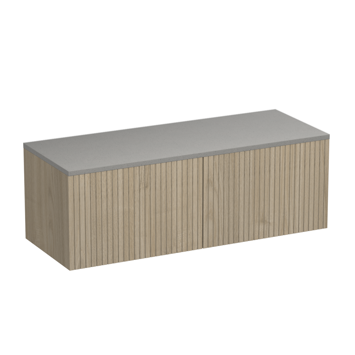 Lima Opaco 1200 2 Drawer Floor Vanity Right Basin White Carrara / Ranfurly Oak