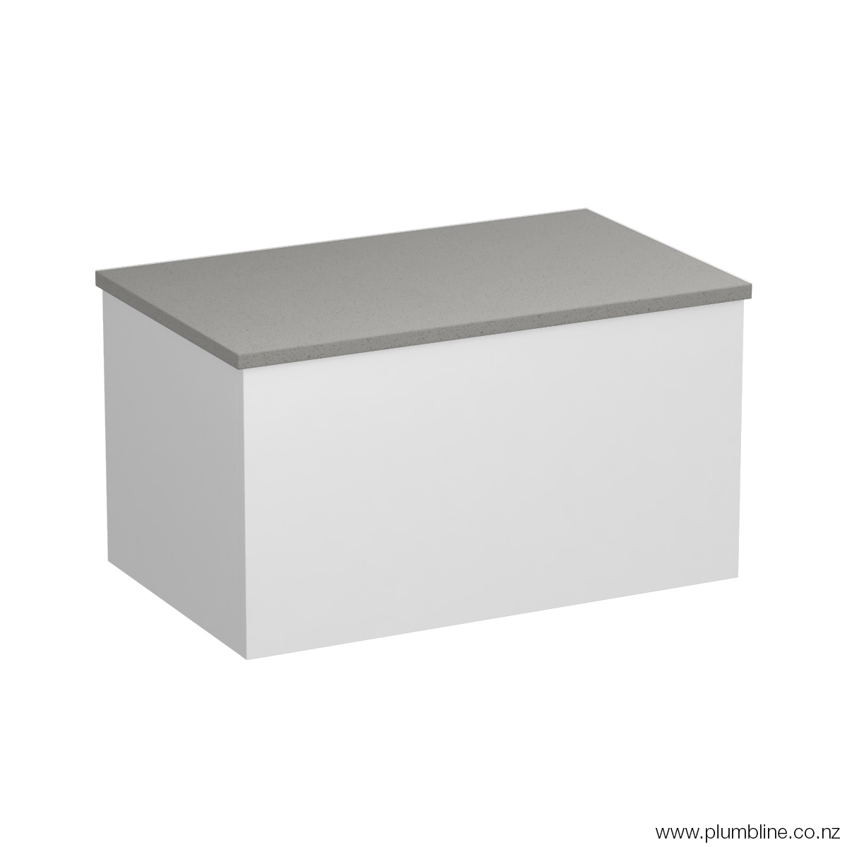 Reflex Opaco 750 1 Drawer Wall Vanity Concrete Grey / Tusk