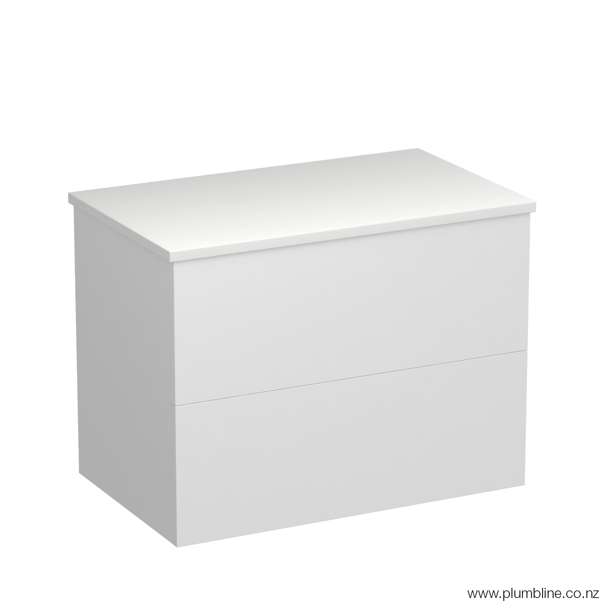 Reflex Opaco 750 2 Drawer Wall Vanity Matt White / Vancouver Larch