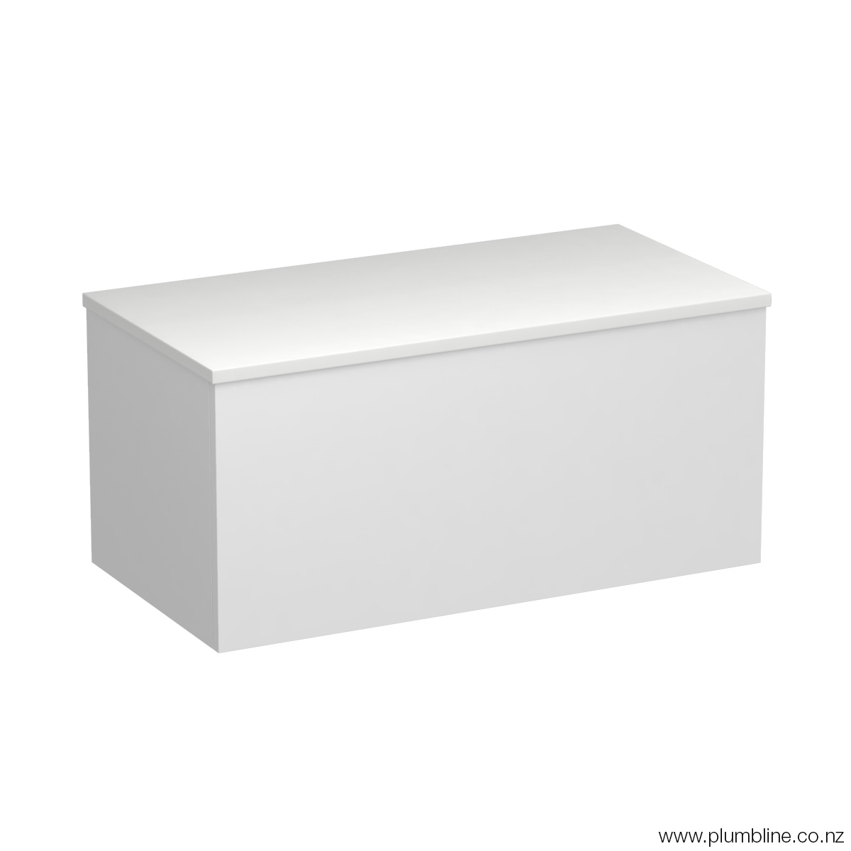 Reflex Opaco 900 1 Drawer Wall Vanity Matt White / Tahoe Walnut