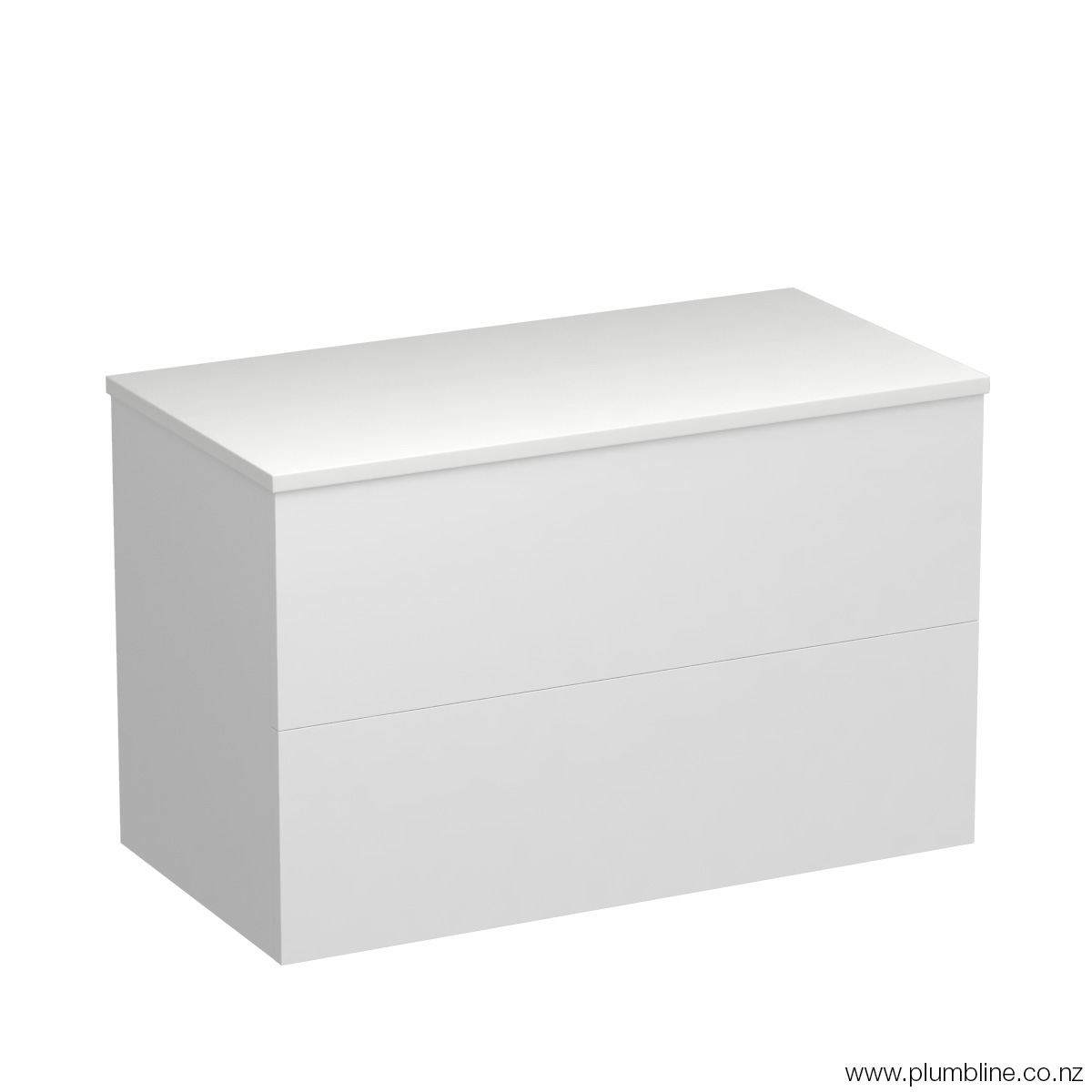 Reflex Opaco 900 2 Drawer Wall Vanity Matt White / Tusk