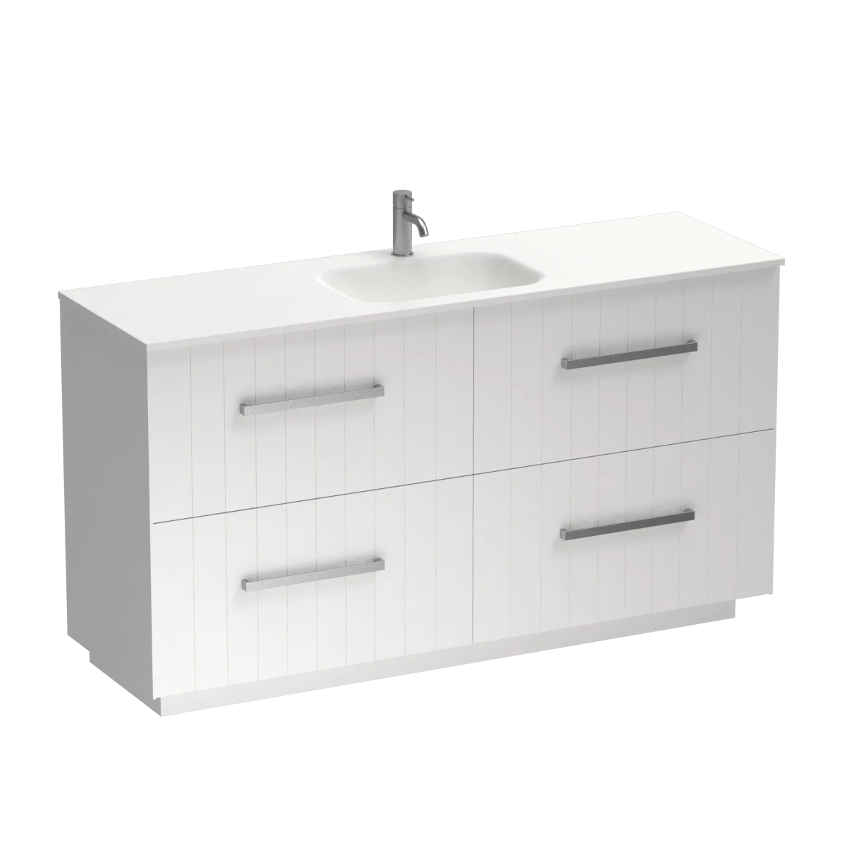 Linea Spio 1500 4 Drawer Floor Vanity Centre Basin Tusk