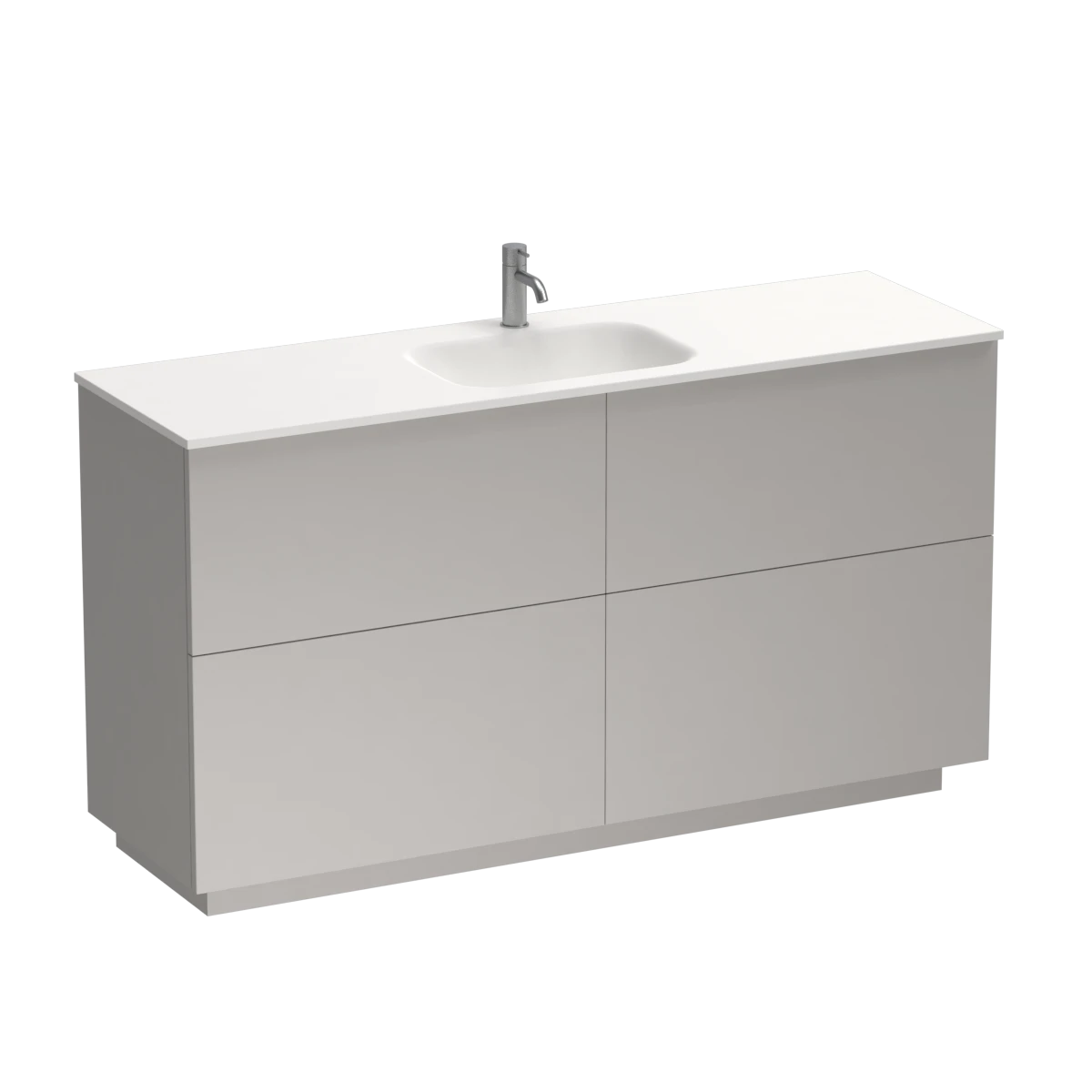 Reflex Spio 1500 4 Drawer Floor Vanity Centre Basin Tusk
