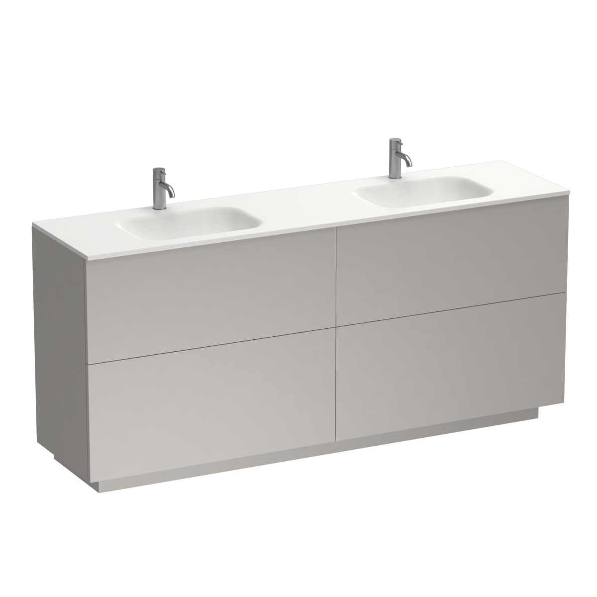 Reflex Spio 1800 4 Drawer Floor Vanity Double Basin Methven Oak
