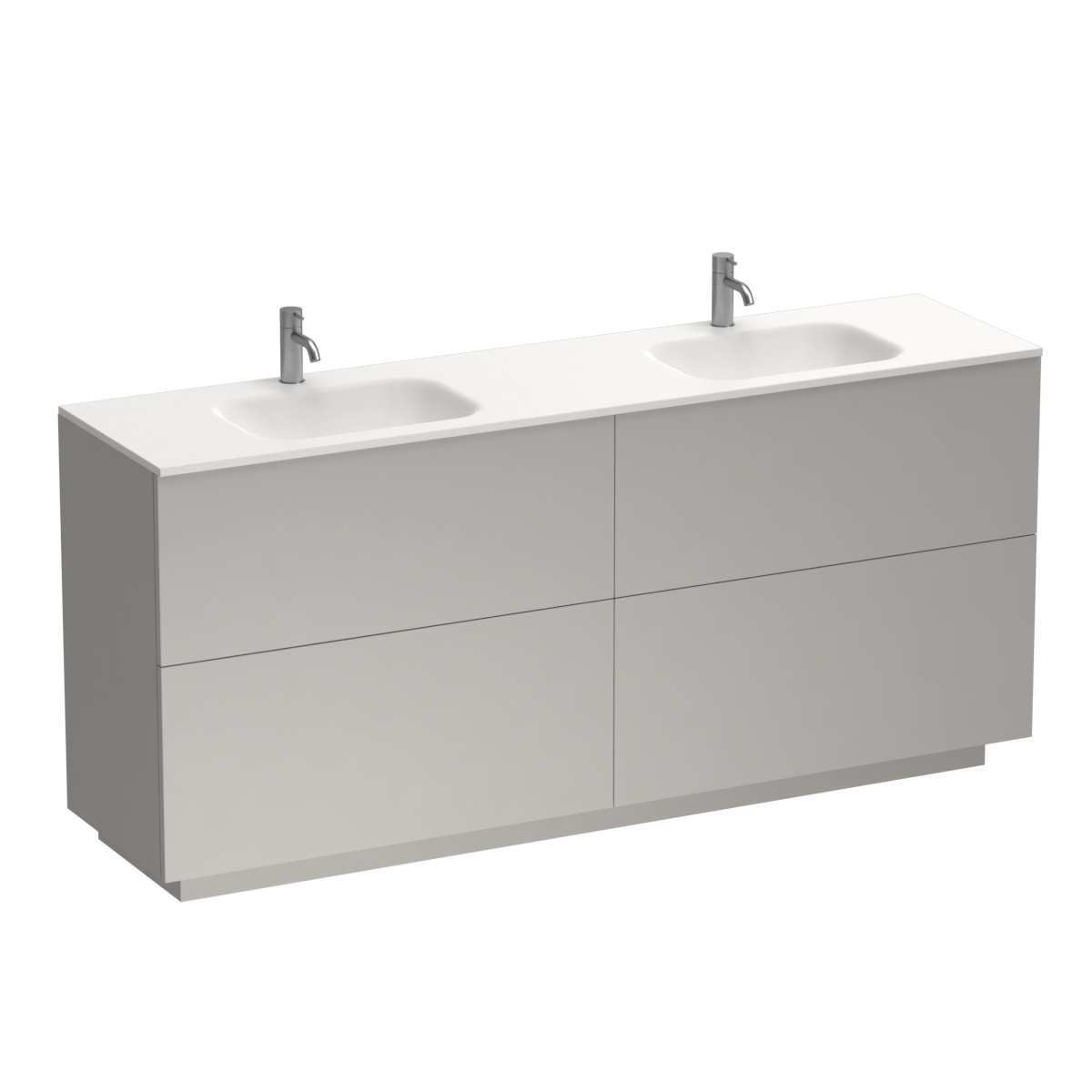 Reflex Spio 1800 4 Drawer Floor Vanity Double Basin Tusk