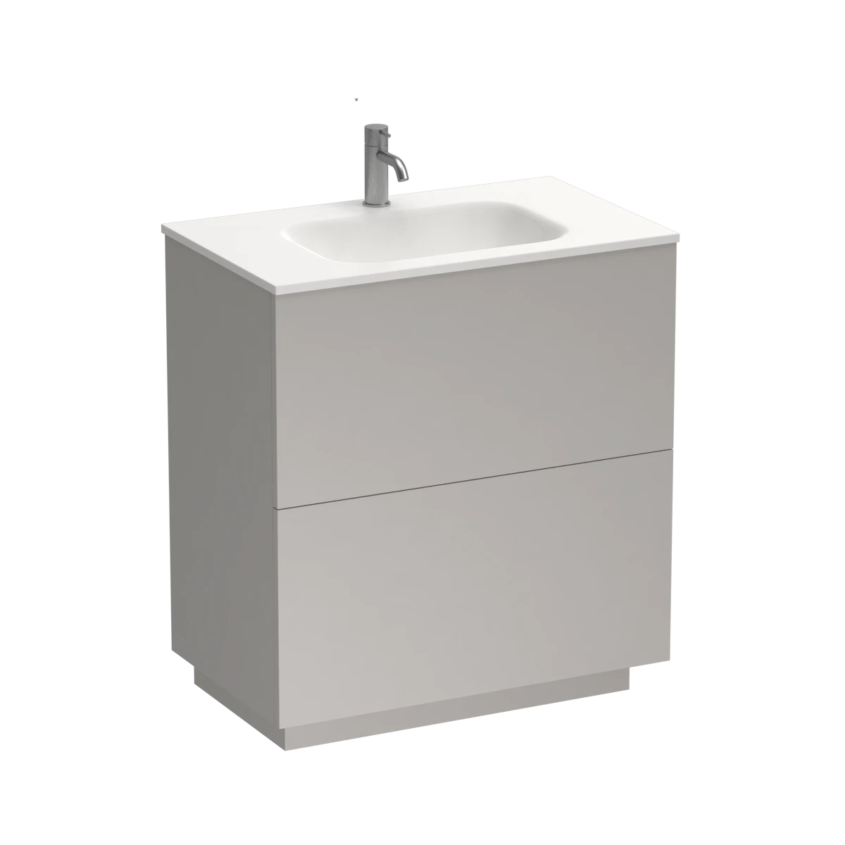 Reflex Spio 750 2 Drawer Floor Vanity Slate