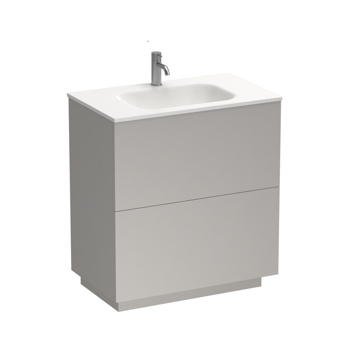 Reflex Spio 750 2 Drawer Floor Vanity Slate