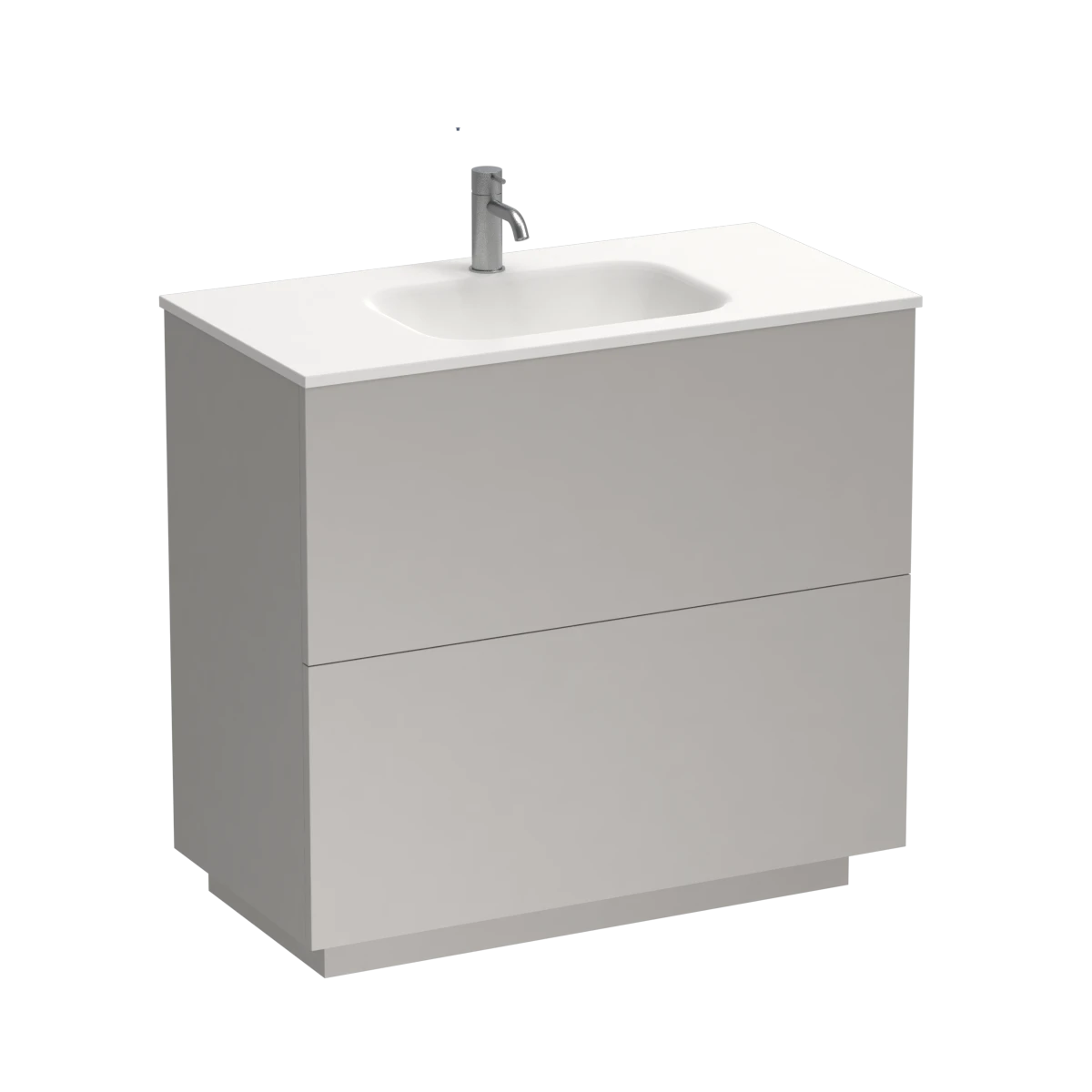 Reflex Spio 900 2 Drawer Floor Vanity Kombu Green