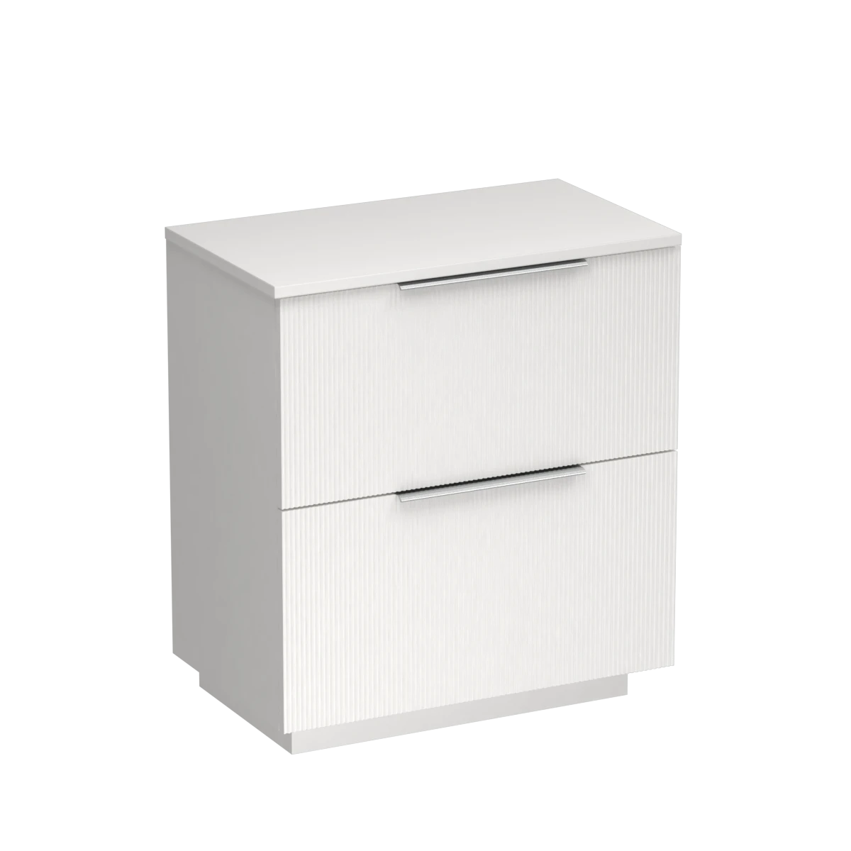 Ava Opaco 750 2 Drawer Floor Vanity Concrete Grey / Ink Blue