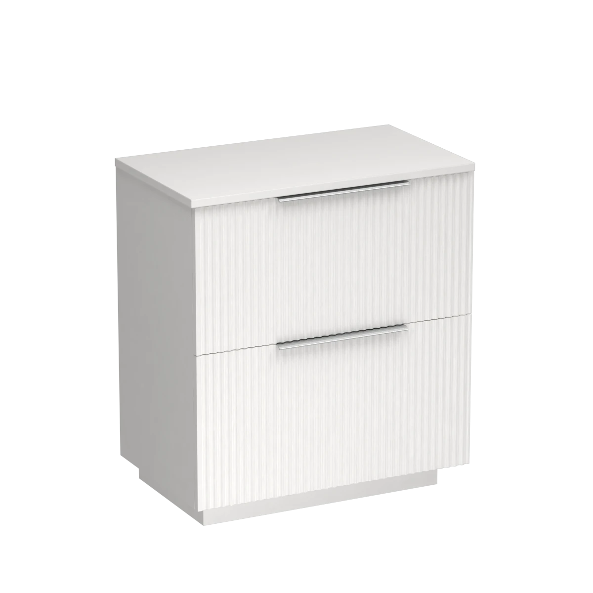 Forma Opaco 750 2 Drawer Floor Vanity Concrete Grey / Ink Blue