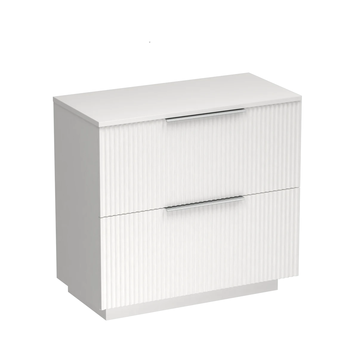 Forma Opaco 900 2 Drawer Floor Vanity Concrete Grey / Atmoss