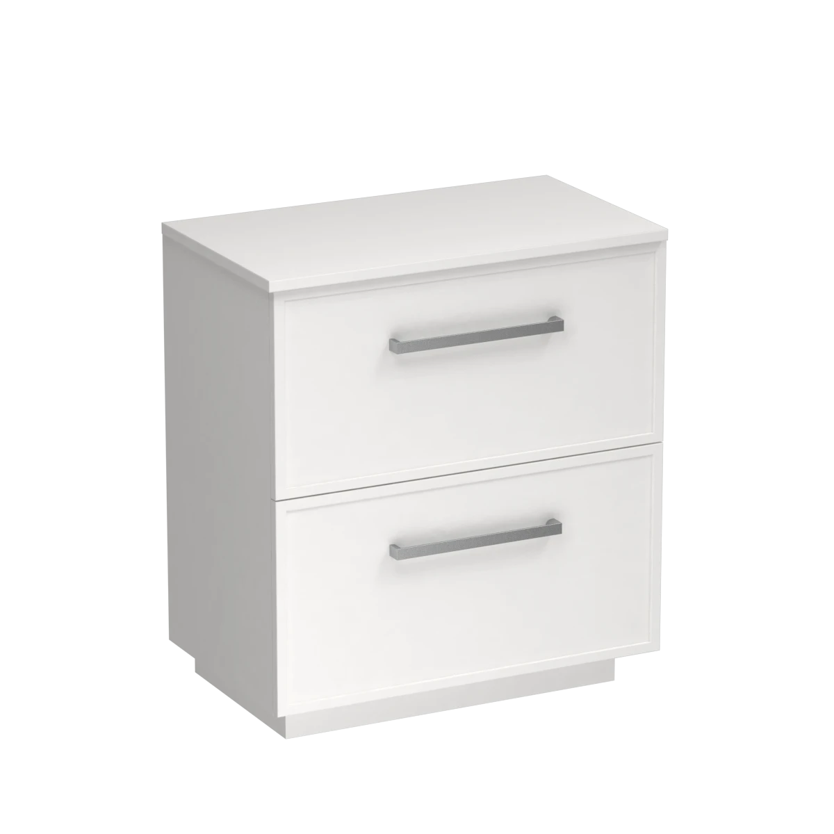 Nordic Opaco 750 2 Drawer Floor Vanity White Carrara / Fjord