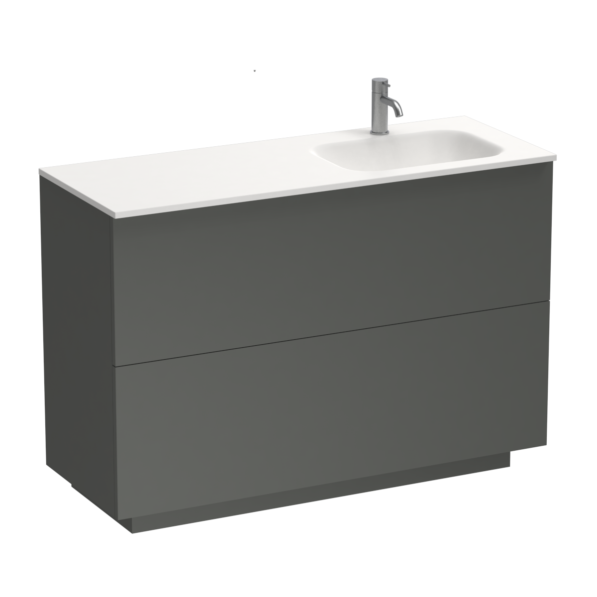 Reflex Spio 1200 2 Drawer Floor Vanity Right Basin Atmoss
