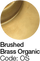 Brushed Brass Organic