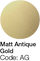Matt Antique Gold