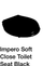 Impero Soft Close Black Gloss Seat