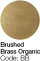 Brushed Brass Organic