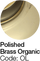 Polished Brass Organic