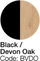 Black / Devon Oak