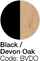 Black / Devon Oak