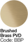 Brushed Brass PVD
