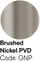 Brushed Nickel PVD