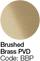 Brushed Brass PVD