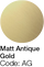 Matt Antique Gold