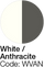White / Anthracite