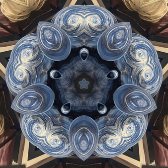 Wedgewood Swirly Blue