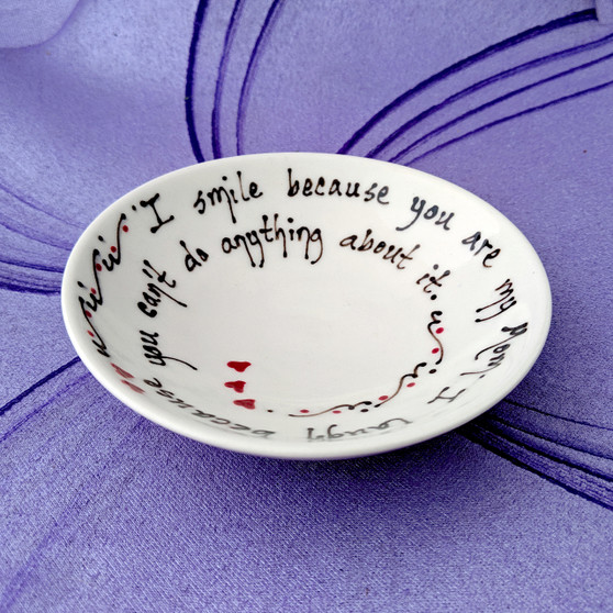 I smile because you are my Mom.  I laugh because you can't do anything about it.