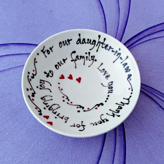 For our daughter-in-law ~ Thank you for bringing joy to our family.  Love you...