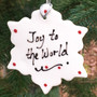Joy to the World Snowflake Ornament
