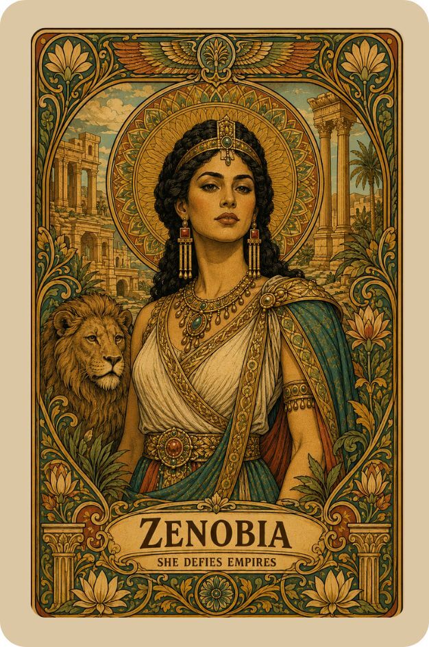 She Defies Empires – Zenobia inspired handmade earrings