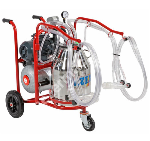 Sezer Portable Pls2/1 Milking Machine - Dual cluster Single bucket for Sheep Sezer Portable Pls2/1 Milking Machine - Dual cluster Single bucket for Sheep