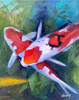 Koi Tranquility 11"x14" Oil by Cecilia Chenault