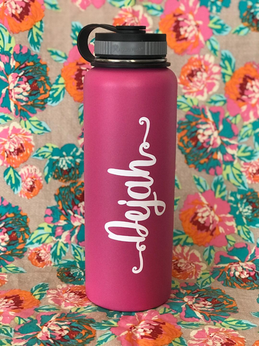 DECALS MAUI - LAP TOP & WATER BOTTLE DECALS - Water Bottles + Custom Names  - Cecilia Chenault Art