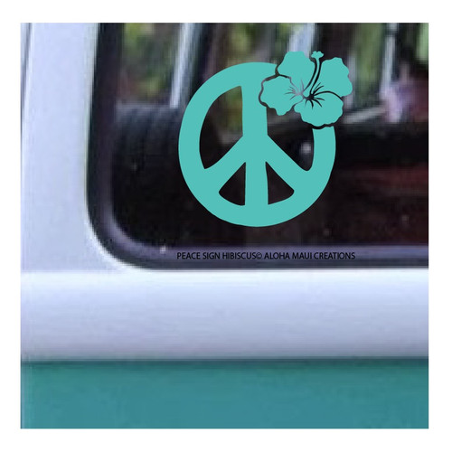 Size 3.5" x 3.5"
Peace Sign Hibiscus