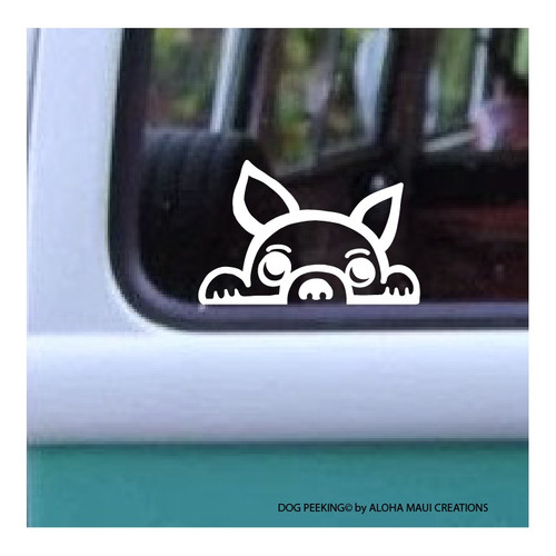 Size: 2.95" x 4.5"
Dog French Bull Peeking©