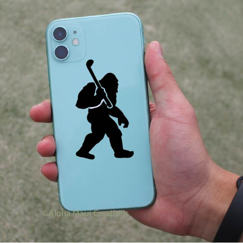 Big Foot Got Golfing Mini Decal Code 494