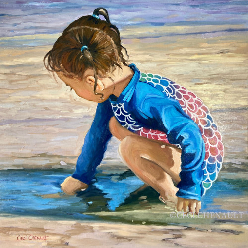 Playing In The Sand
20" x 20" oil on canvas