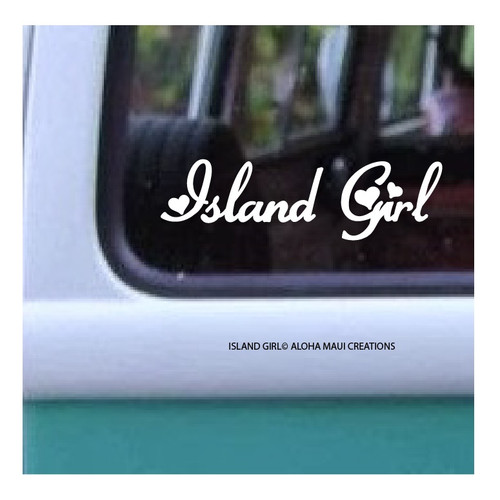 Size: 1.5" x 5.25"
Island Girl Hearts©