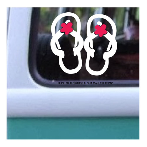 Flip Flop Flowers Decal 245